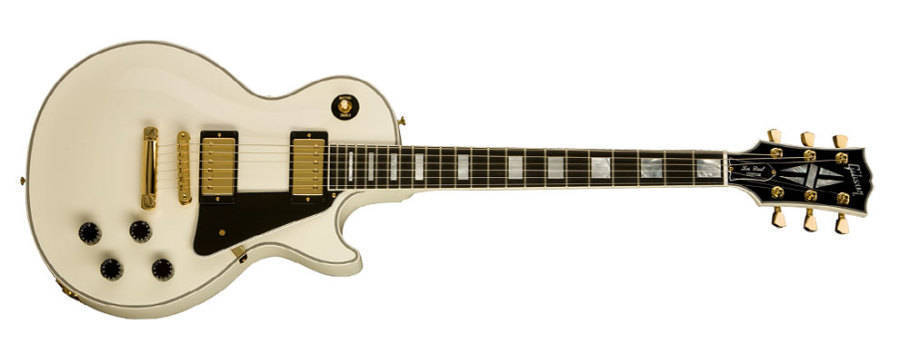 white gibson les paul guitar. Les Paul Custom - Alpine White