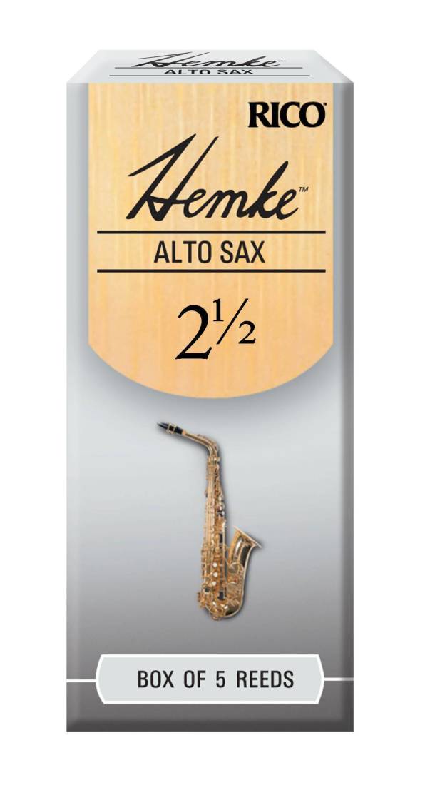 Hemke Alto Sax Reeds, Strength 2.5, 5-pack
