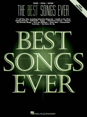 The Best Songs Ever (9th Edition)  - Piano/Vocal/Guitar - Book