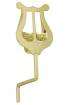 Trophy - Saxophone Lyre - Gold-lacquered