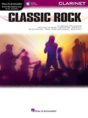 Classic Rock: Instrumental Play-Along for Clarinet - Book/Audio Online