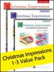 Alfred Publishing - Christmas Impressions, Books 1-3 (Value Pack) - Rollin - Piano - Books