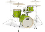 Pacific Drums - New Yorker Shell Pack (16,10,13FT,14SD) - Electric Green Sparkle