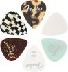 Fender - 351 Celluloid Medly Picks (6-Pack) - Mixed Colours - Thin