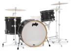 Pacific Drums - Concept Classic 3-piece Maple Shell Pack (24,13,16) - Ebony w/Ebony Hoops