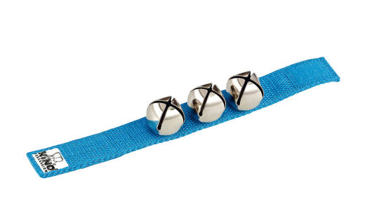 Nino Wrist Bells with 9 inch Strap - Blue