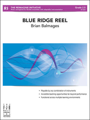 FJH Music Company - Blue Ridge Reel (4-Part Fully Adaptable with Percussion) - Balmages - Concert Band (Flex) - Gr. 3