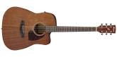 Ibanez - PF12MHCE Cutaway Dreadnought Acoustic/Electric Guitar - Open Pore Natural