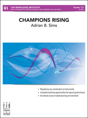 FJH Music Company - Champions Rising - Sims - Concert Band (Flex) - Gr. 1.5
