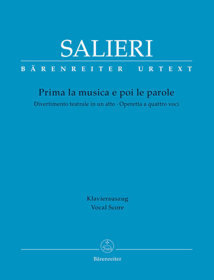 Baerenreiter Verlag Prima La Musica E Poi Le Parole - Salieri - Vocal ...