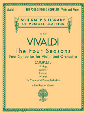The Four Seasons, Complete - Vivaldi/Klopcic - Violin/Piano - Book