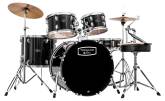Tornado 5-Piece Drum Kit (22,10,12,16,SD) with Cymbals and Hardware - Black