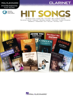 Hit Songs: Instrumental Play-Along - Clarinet - Book/Audio Online
