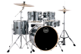 Mapex - Venus 5-Piece Drum Kit (20,10,12,14,SD) with Cymbals and Hardware - Steel Blue Metallic