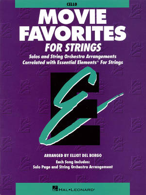Essential Elements Movie Favorites for Strings - Del Borgo - Cello - Book