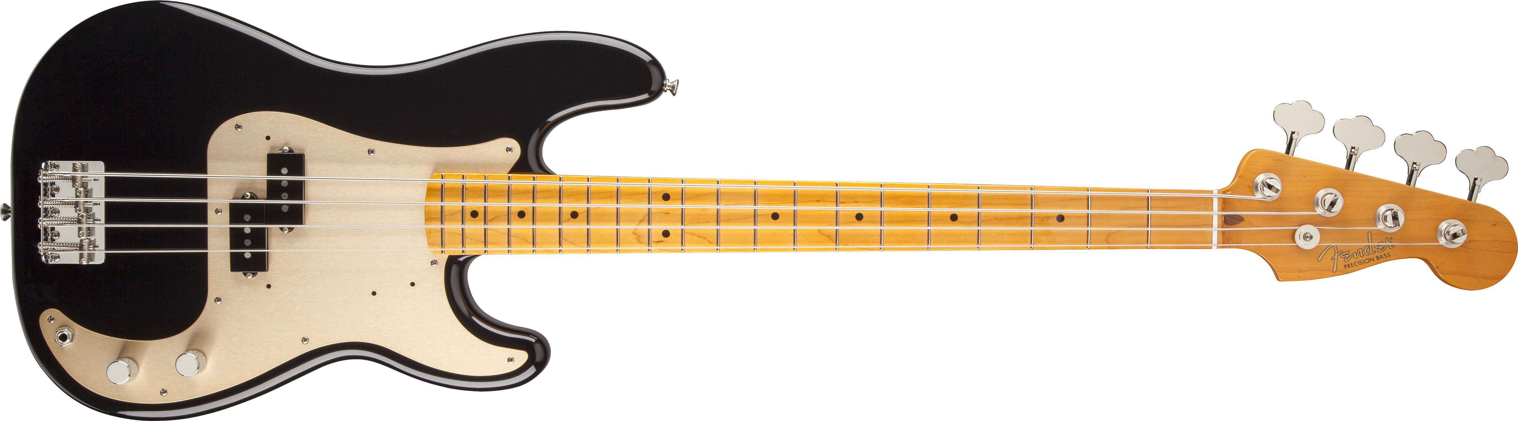 Classic Series '50s Precision Bass Lacquer, Maple Fingerboard, Black