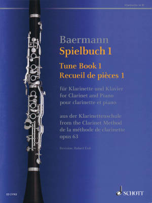 Tune Book 1, Op. 63 - Baermann/Erdt - Clarinet/Piano - Book