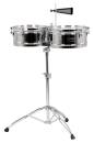 Gon Bops - Fiesta 13&14 Timbales Set with Stand - Chrome