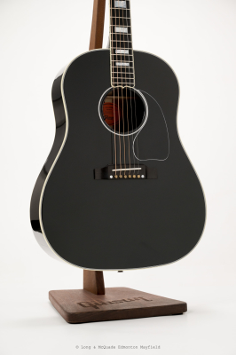 Store Special Product - Gibson - J-45 Custom Acoustic/Electric Guitar with Hardshell Case - Ebony