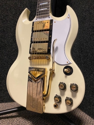 Store Special Product - Gibson Custom Shop 60th Anniversary 1961 SG Les Paul Custom VOS - Polaris White