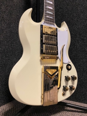 Store Special Product - Gibson Custom Shop 60th Anniversary 1961 SG Les Paul Custom VOS - Polaris White