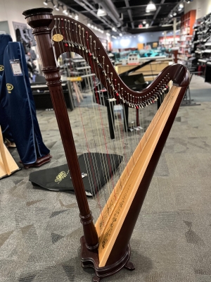 Store Special Product - Lyon & Healy - Prelude 40 Mahogany Harp