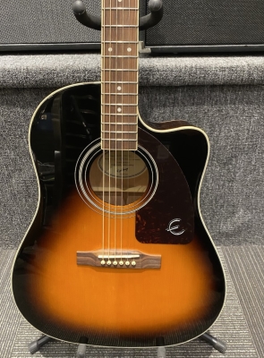 Store Special Product - Epiphone - AJ220SCE Solid Spruce Top w/Cutaway - Vintage Burst