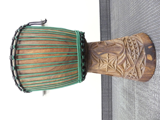 Store Special Product - African Drums - Djembe Africain L avec base entirement sculpte