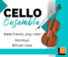 Cello Ensemble Ekaterina Burakova lessons in Moncton