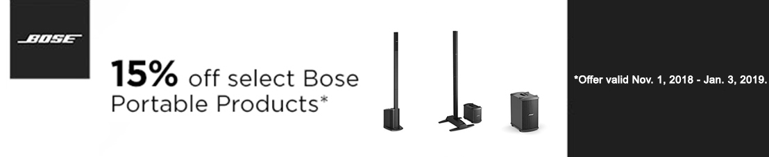 15% Off Select Bose Portable Products 15% Off Select Bose Portable Products