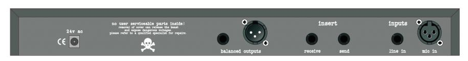 Warm Audio Tone Beast - Back Panel
